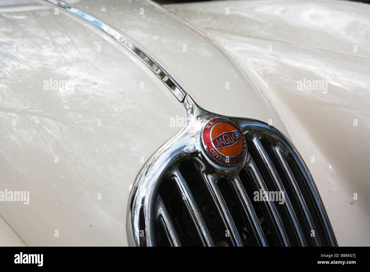 Jaguar XK 140, vintage car Stock Photo