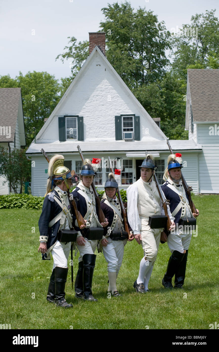 French and Indian War Reenactment at Mabee Farm Rotterdam Junction New York Mohawk Valley Schenectady County New York Stock Photo
