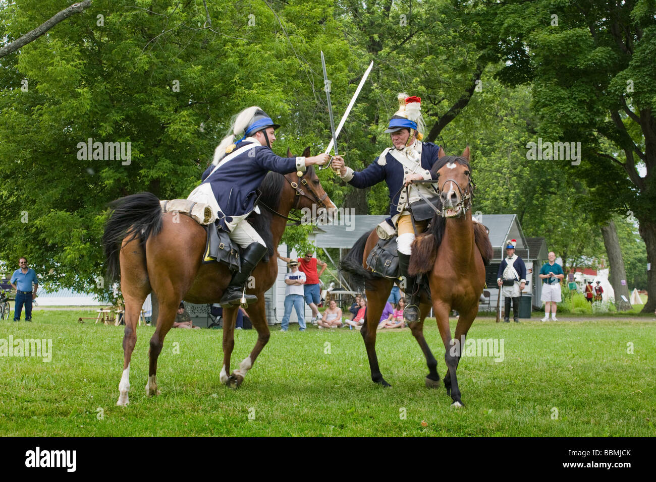 Dragoon training at reenactment at Mabee Farm Rotterdam Junction New