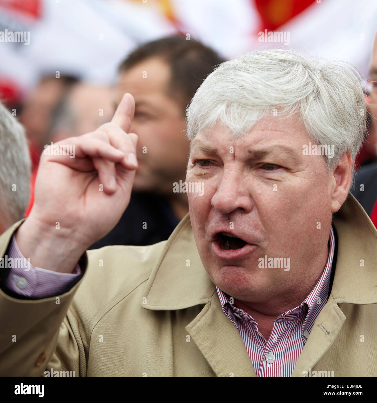 Michael Sommer, federal chairman of the German Trade Unions, DGB Stock Photo