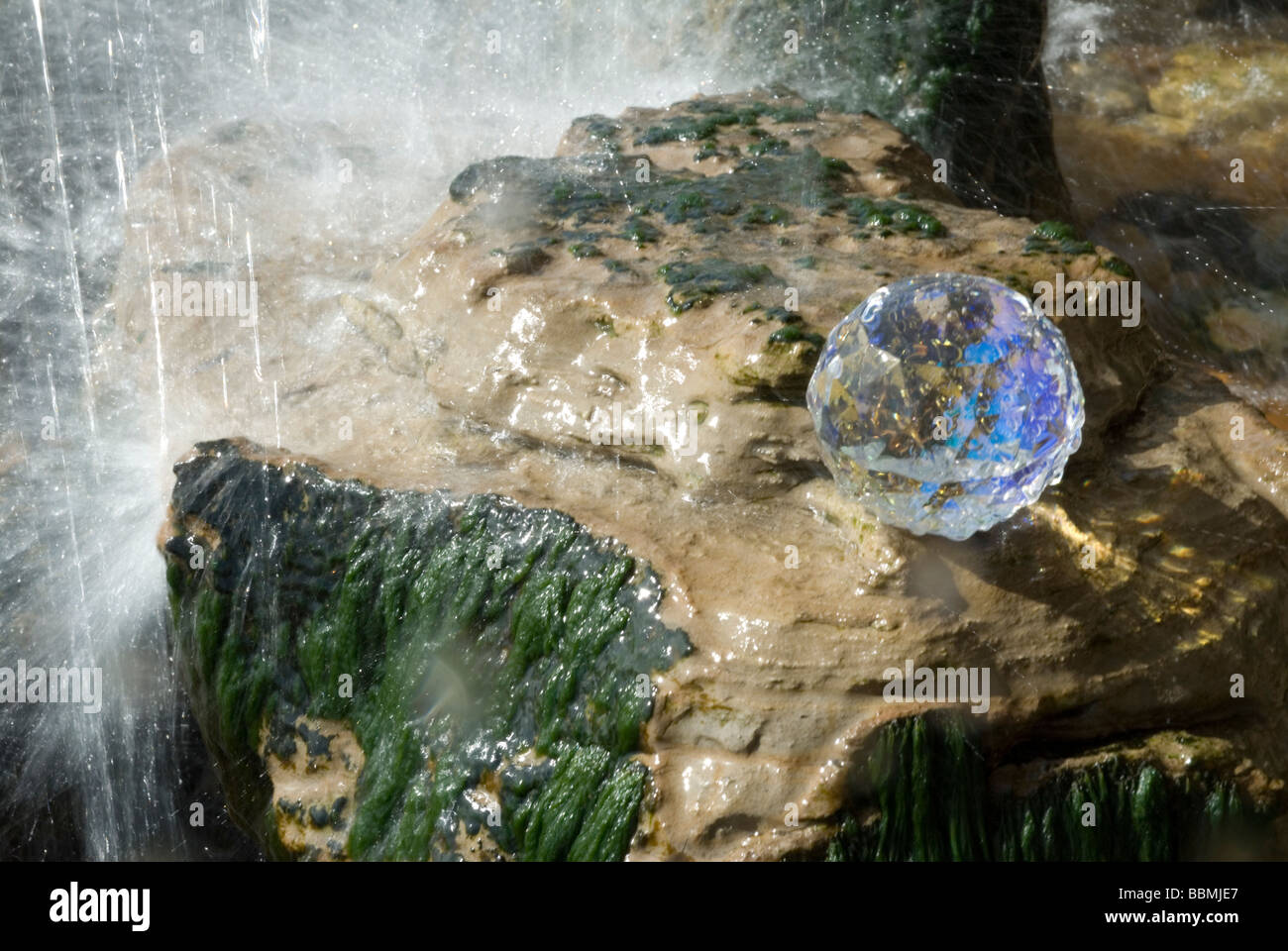 Crystal in waterfall Stock Photo Alamy