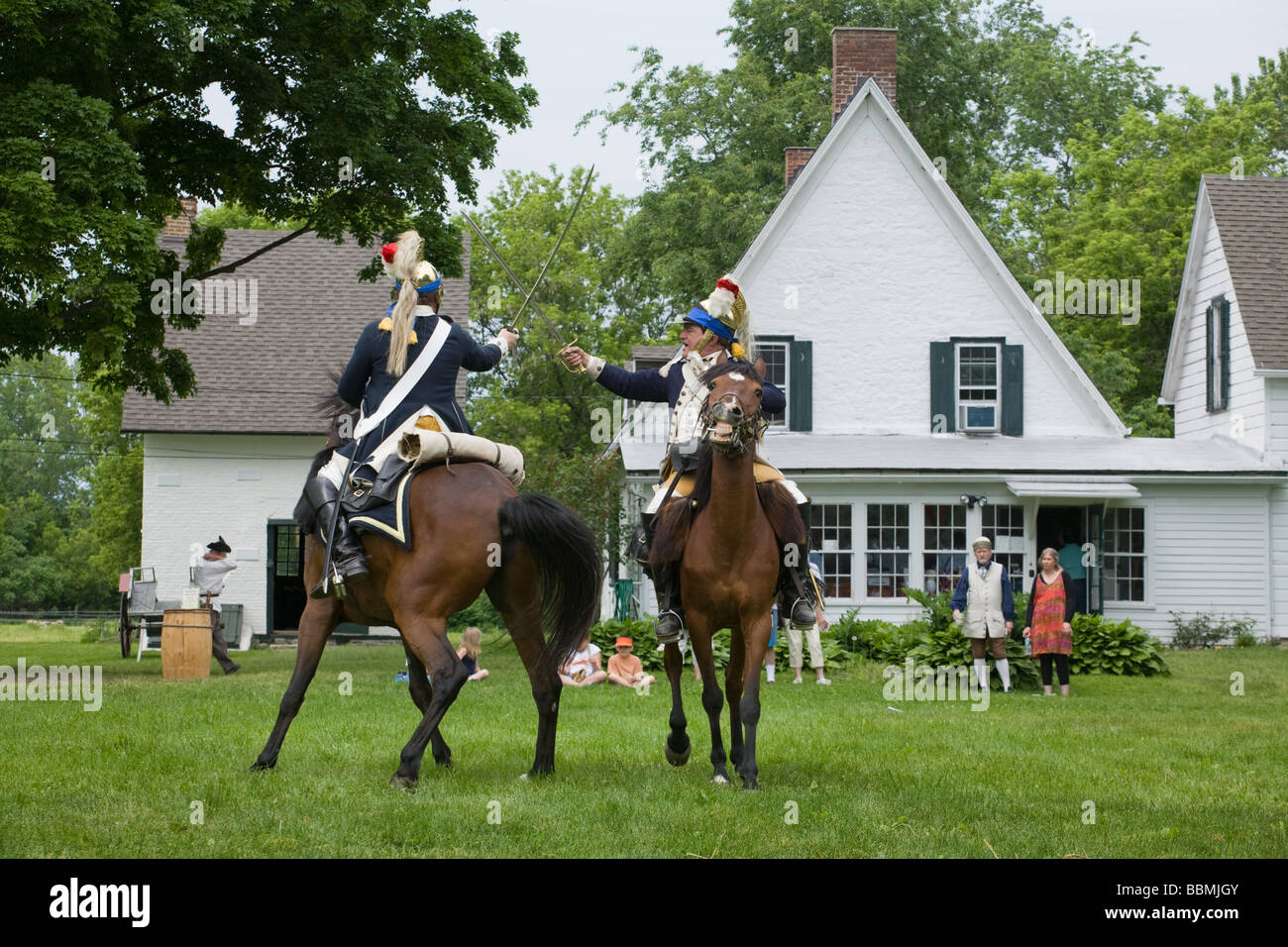 Dragoon training at reenactment at Mabee Farm Rotterdam Junction New