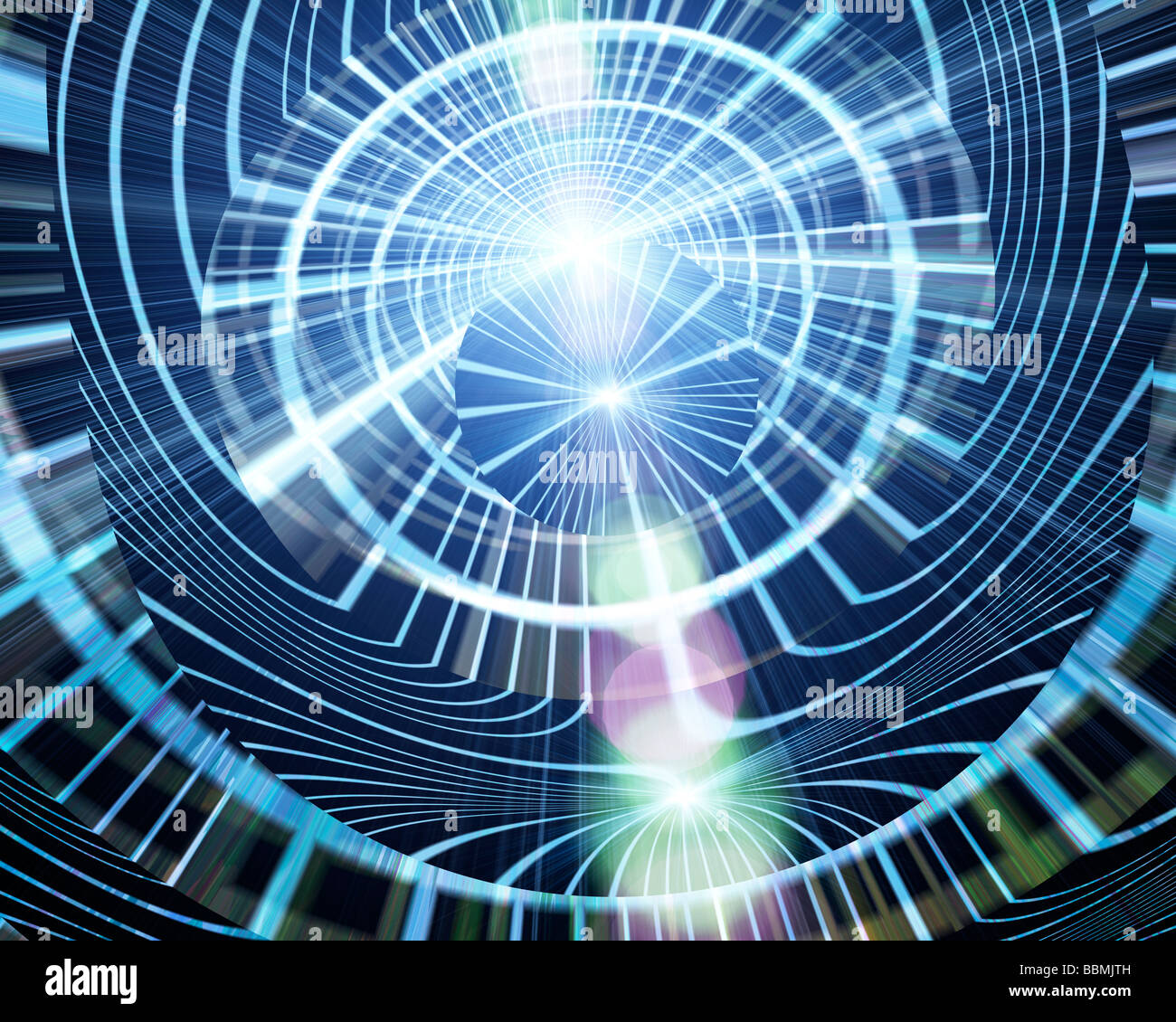 Abstract light beam pattern (Digital Composite Stock Photo Alamy