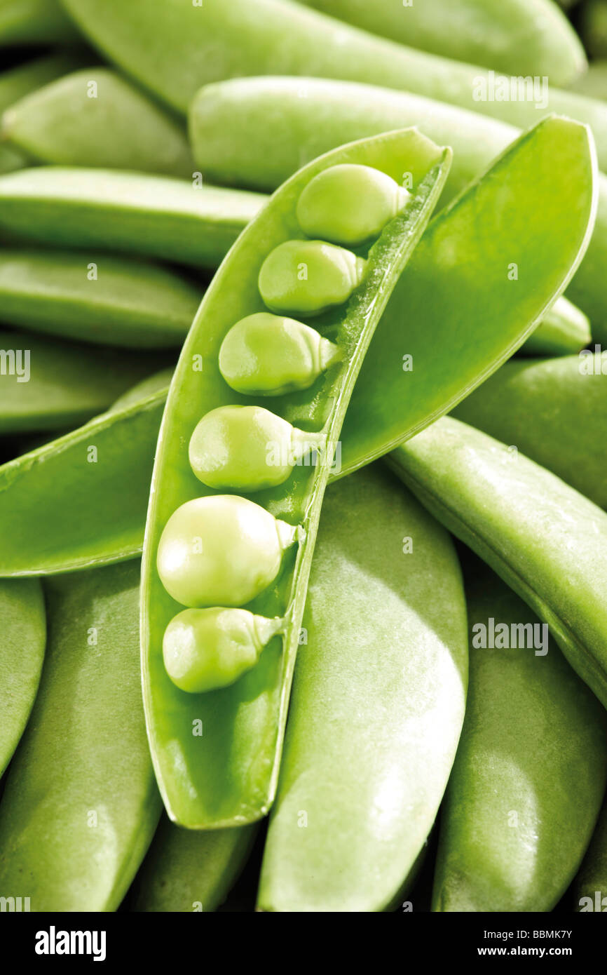 Sugar pea pods Stock Photo