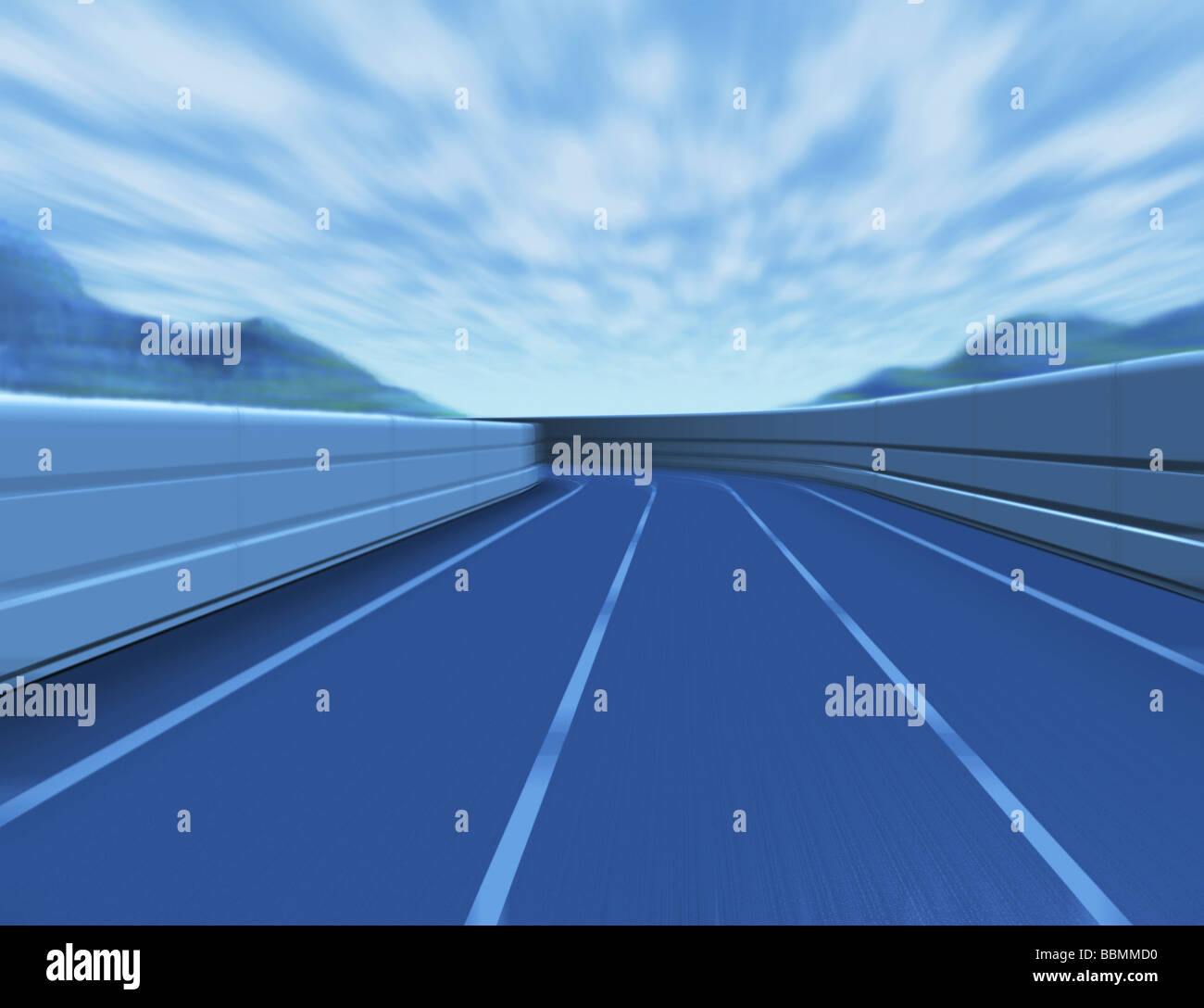 Road and sky horizontal view hi-res stock photography and images - Alamy