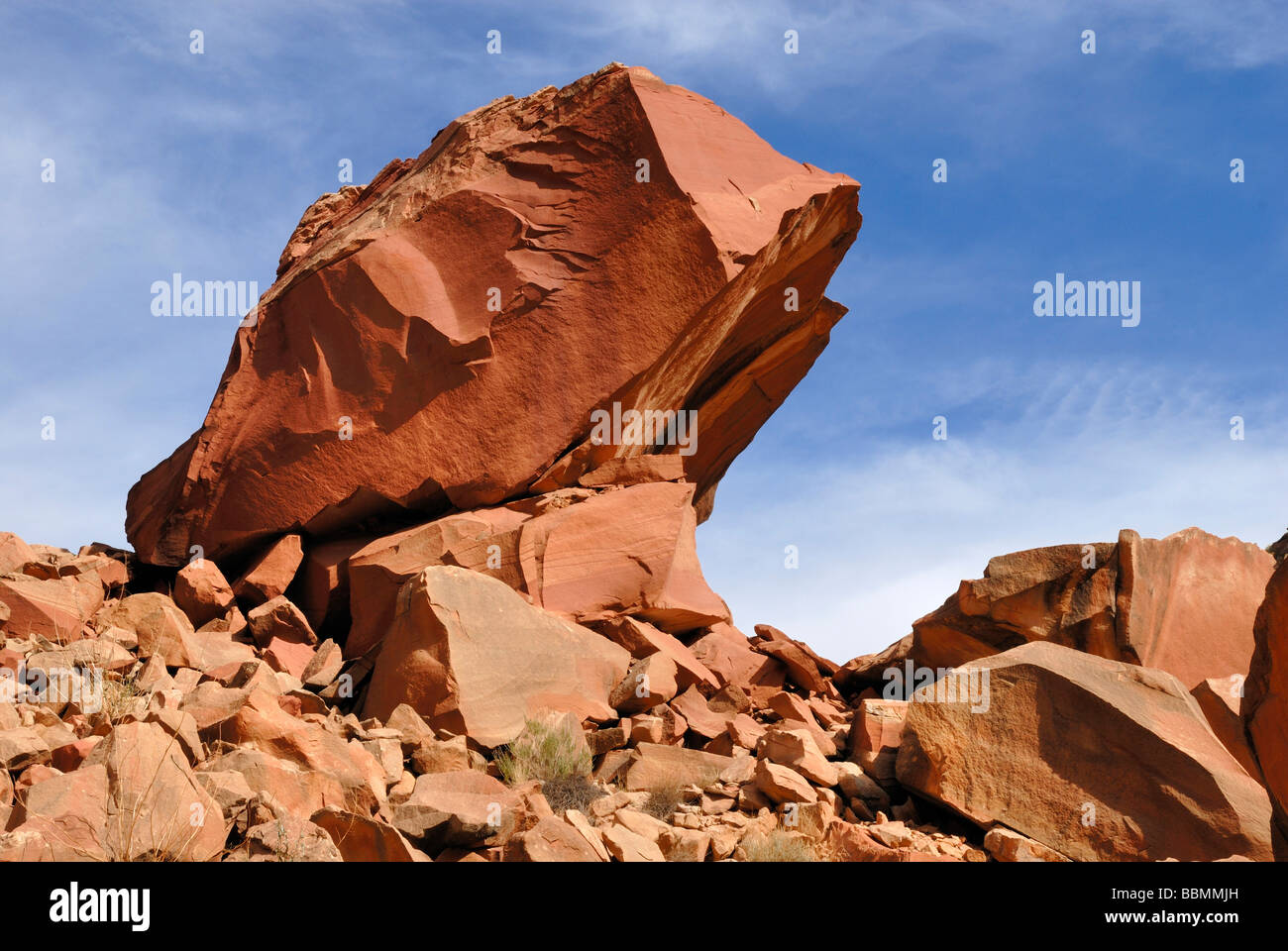 Red Cliff Head, Scenic Drive, Capitol Reef National Park, Utah, USA Stock Photo