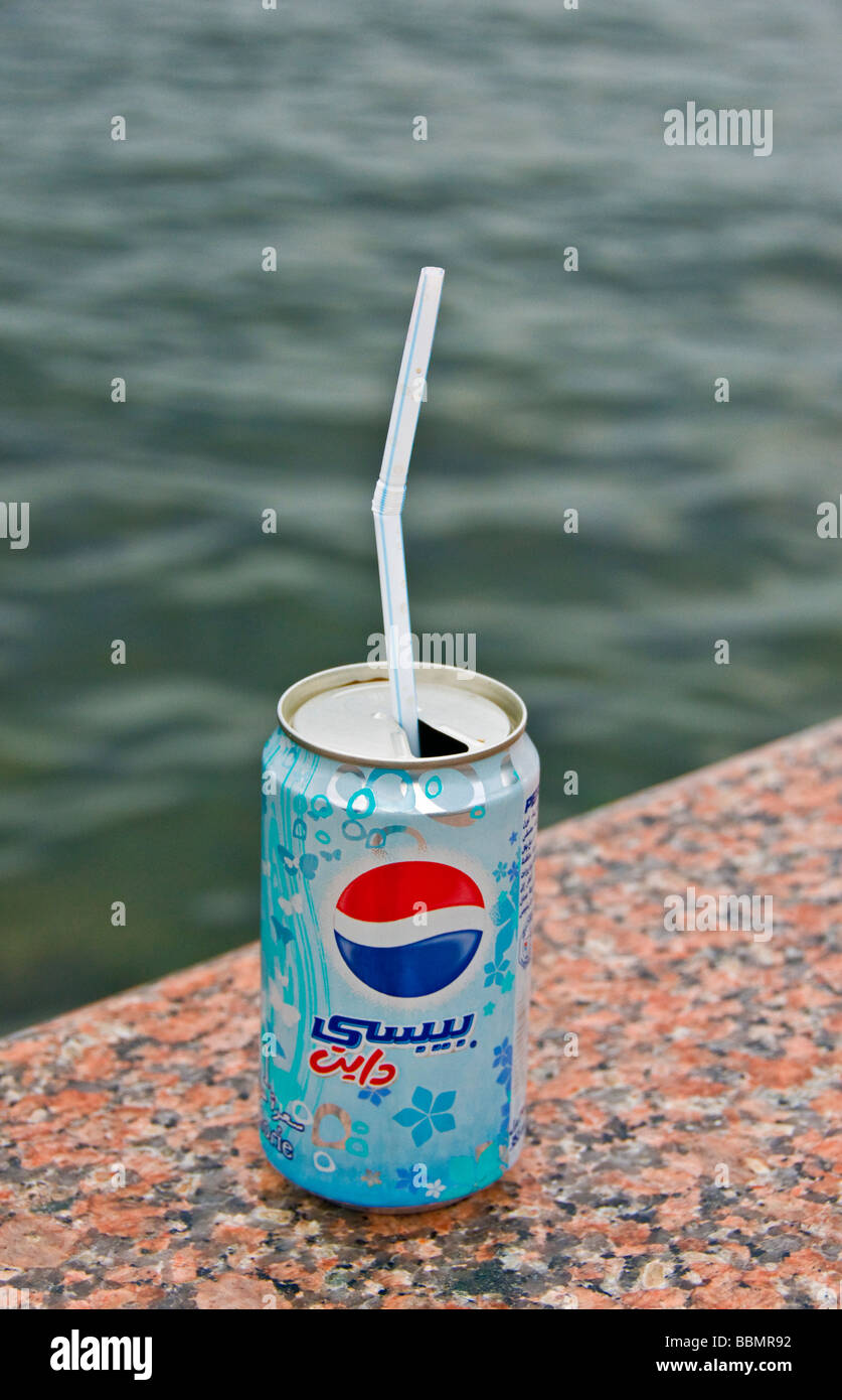 Pepsi Cola Can Oman Stock Photo