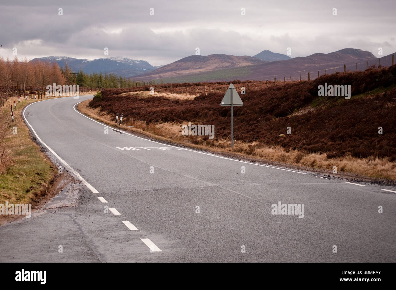 Traffic Signs Mountainous Backgrounds Writing Indonesian Stock Photo  1920028658