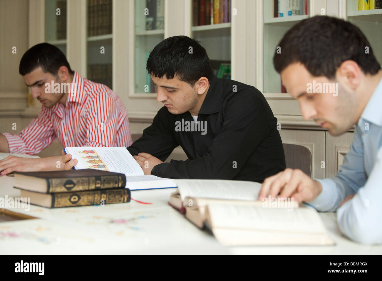 The muslim organisation VIKZ (Association of islamic cultural center ) is teaching young men to become an imam Stock Photo