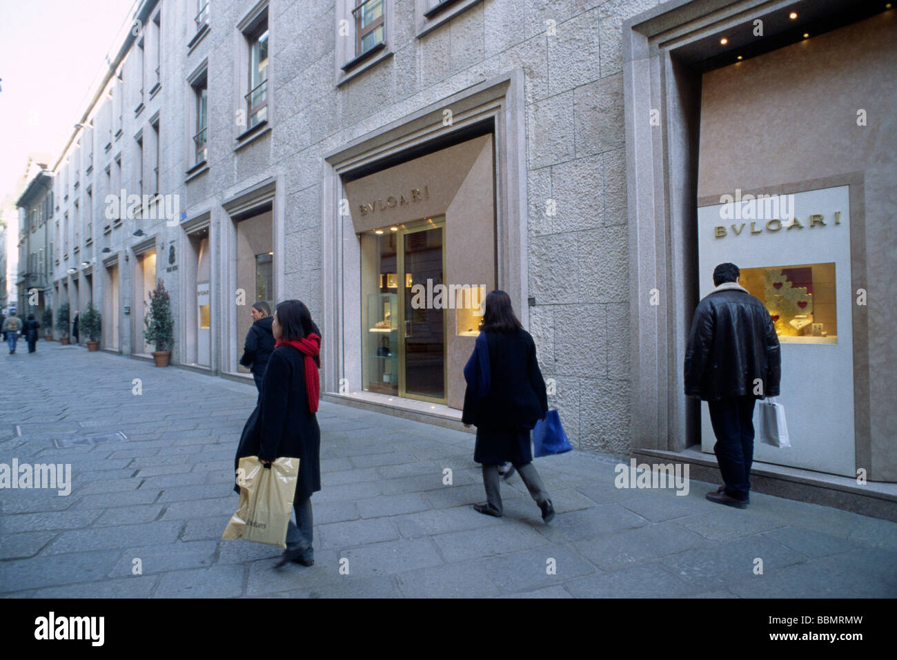 Italy, Milan, Via della Spiga, shopping Stock Photo