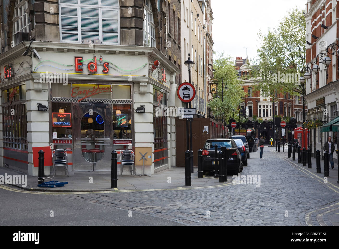 Ed's Easy  Diner in Soho in the West End of London Stock Photo