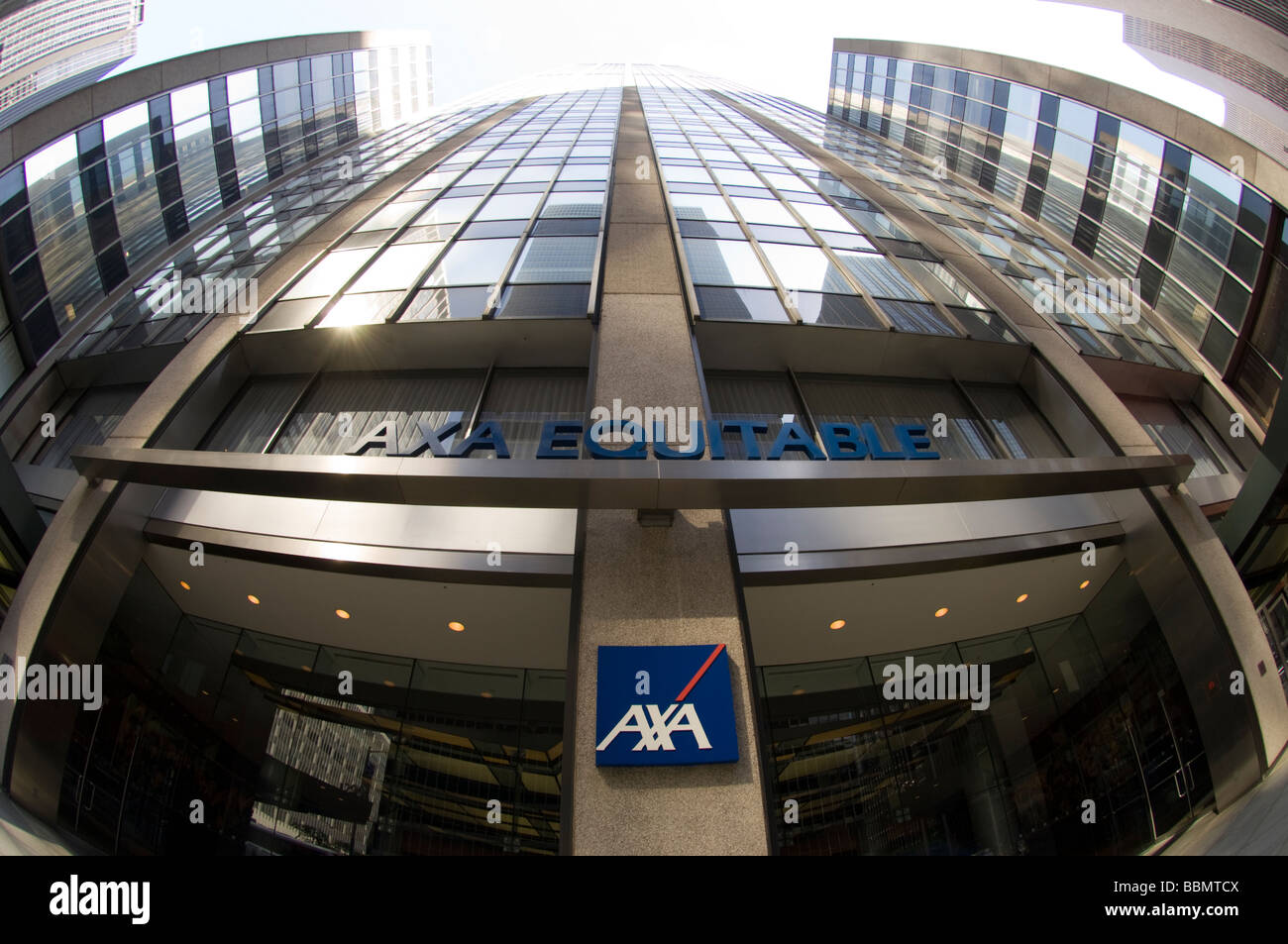 The AXA Equitable building in midtown in New York on Friday May 22 2009 Frances M Roberts Stock Photo