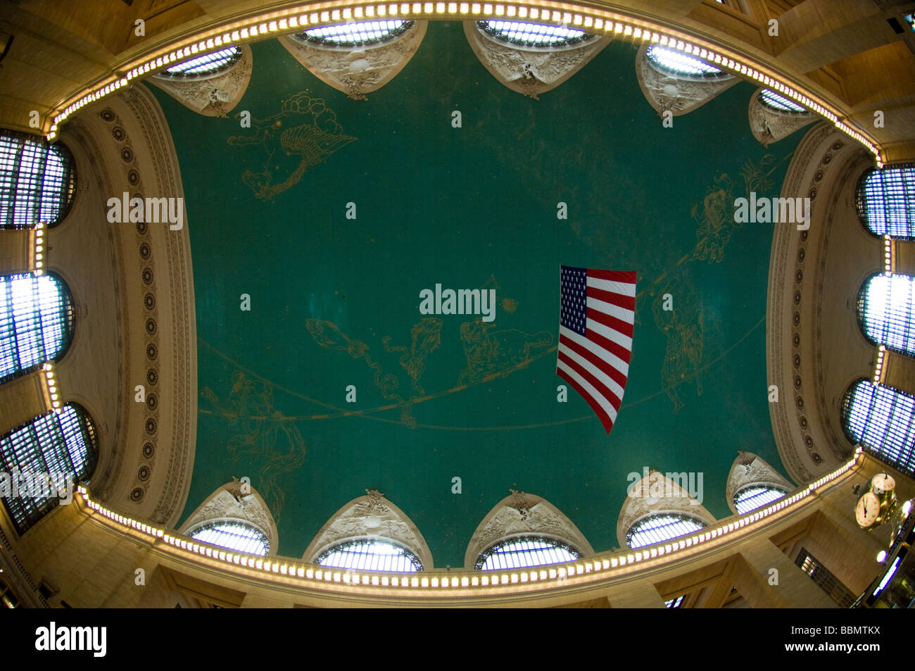 The Ceiling In Grand Central Terminal Depicting Star