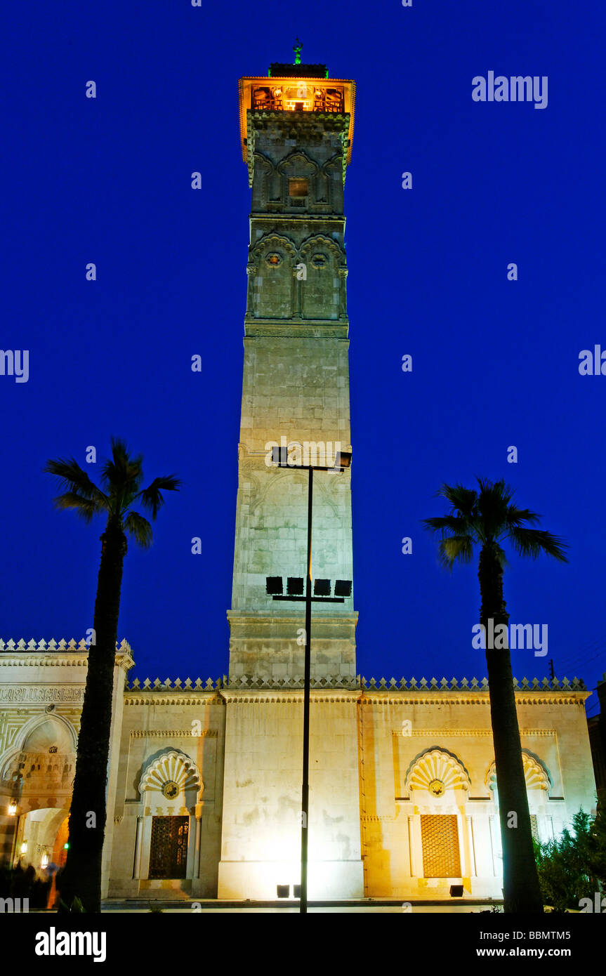 Umayyad mosque in the old town of Aleppo, Syria, Asia Stock Photo