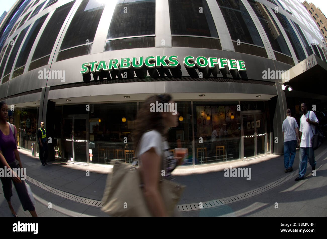 A Starbucks coffee shop in midtown in New York on Friday May 22 2009 Frances M Roberts Stock Photo