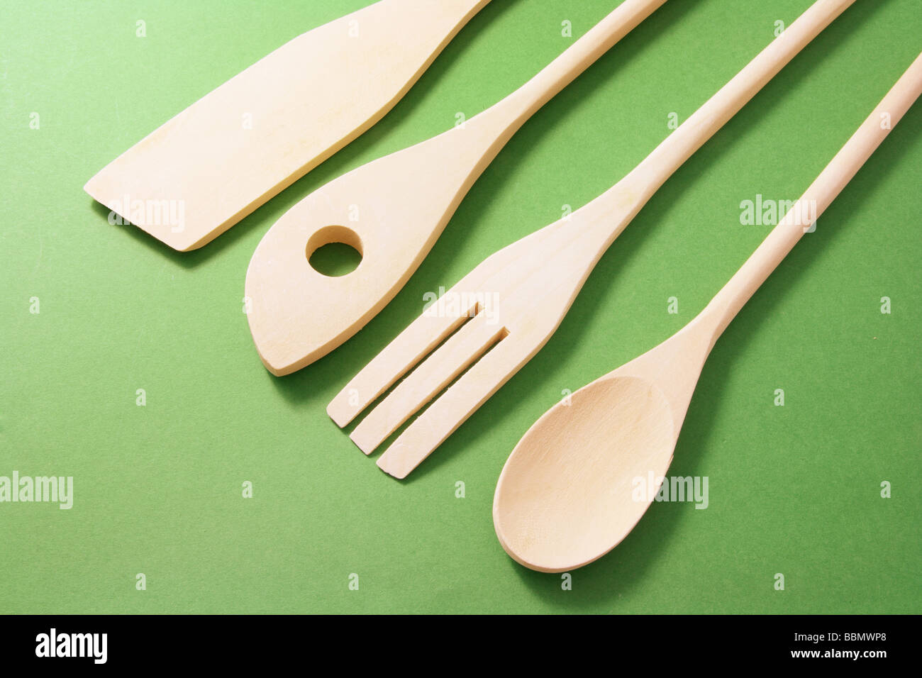 Wooden Kitchen Utensils Stock Photo Alamy