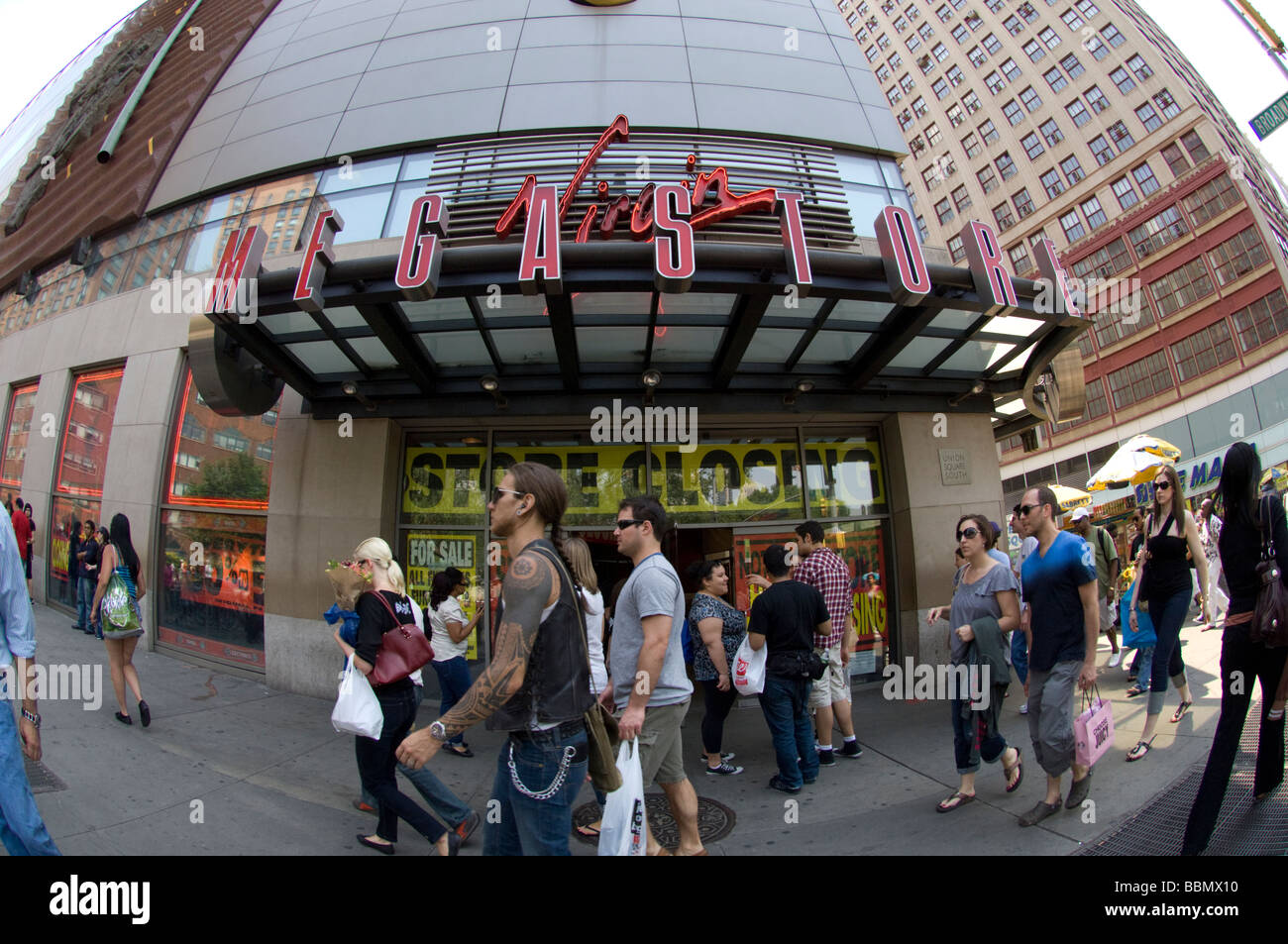 The Virgin Megastore in Union Square in New York to shut its doors Stock Photo