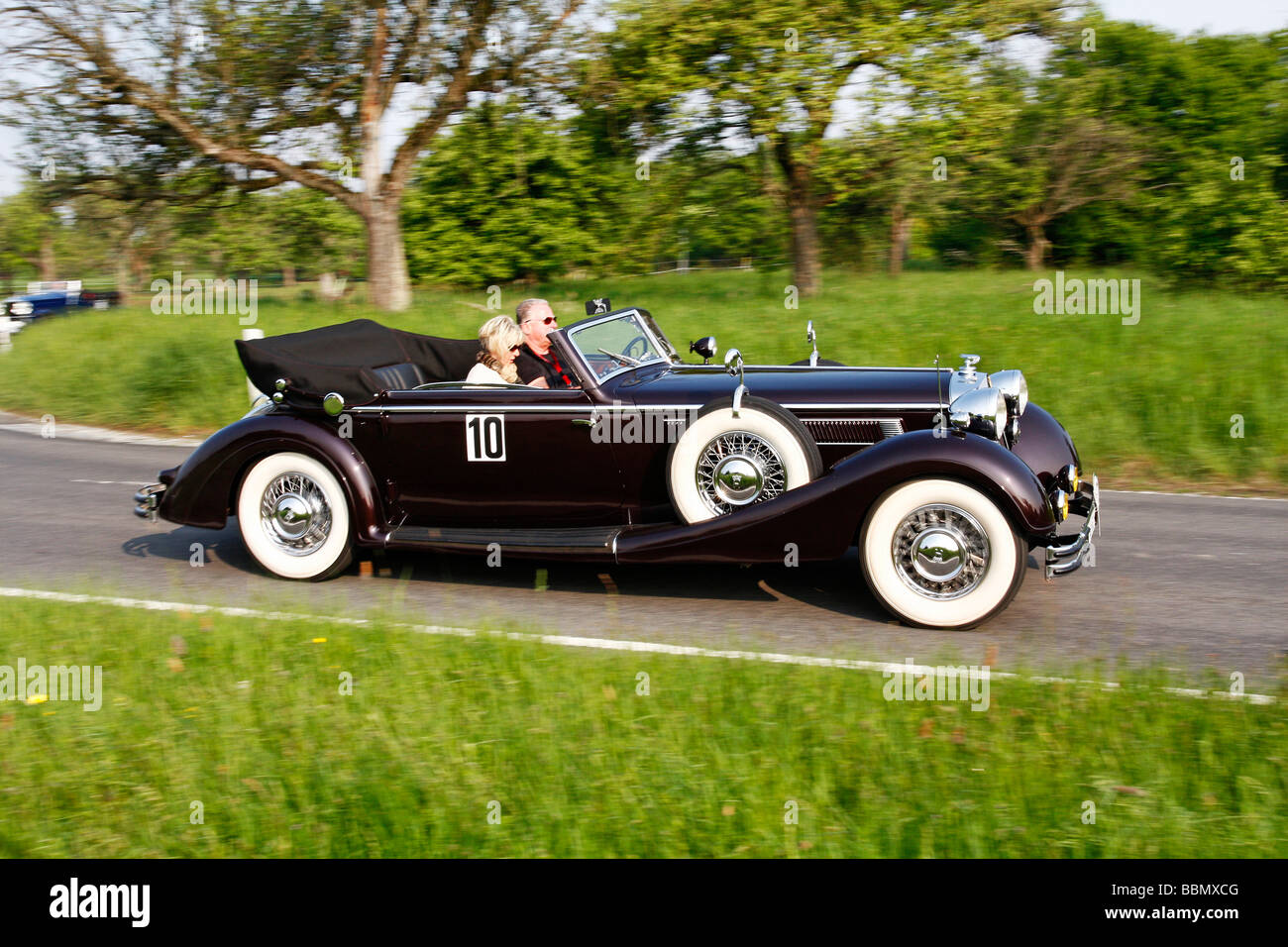 Bentley 4, 5 liter Le Mans Open Tourer, built in 1928, vintage car ...