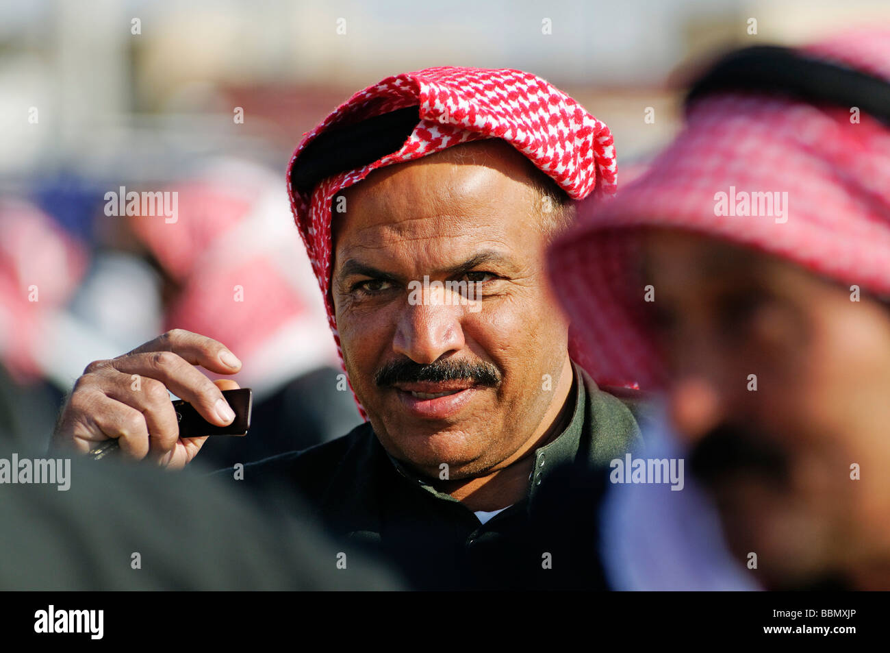 Portrait man, Kafseh, Syria, Asia Stock Photo