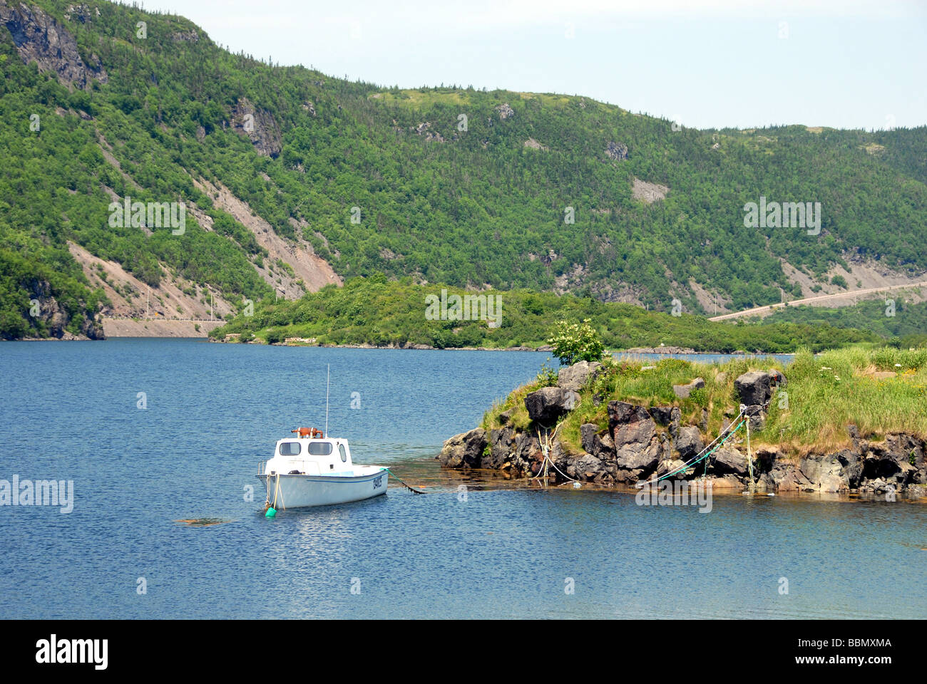 Fishing boats at English Harbour Newfoundland Canada Stock Photo Alamy