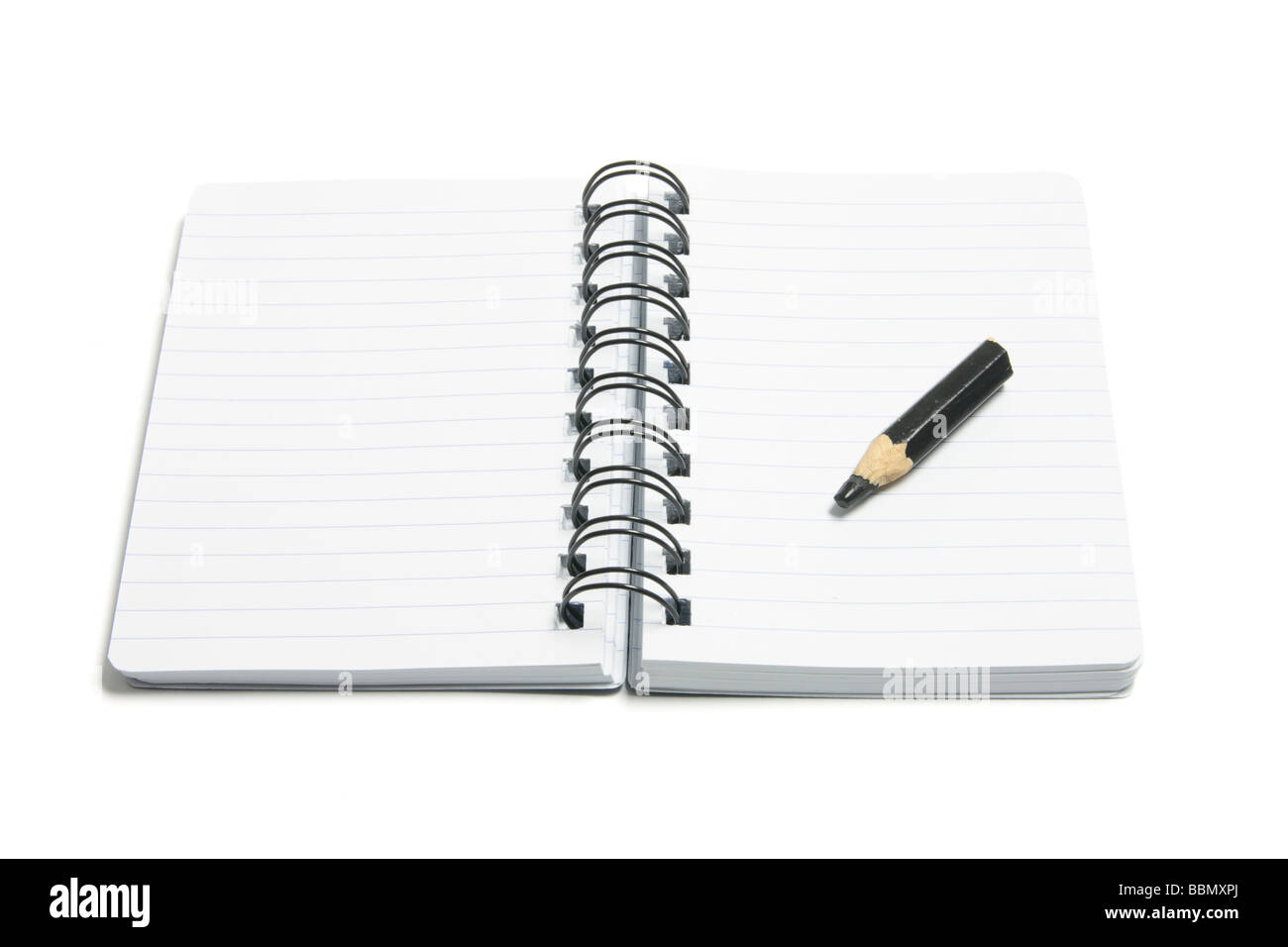 Pen Notepad Folder Pencil on Note Pad Stock Photo - Alamy