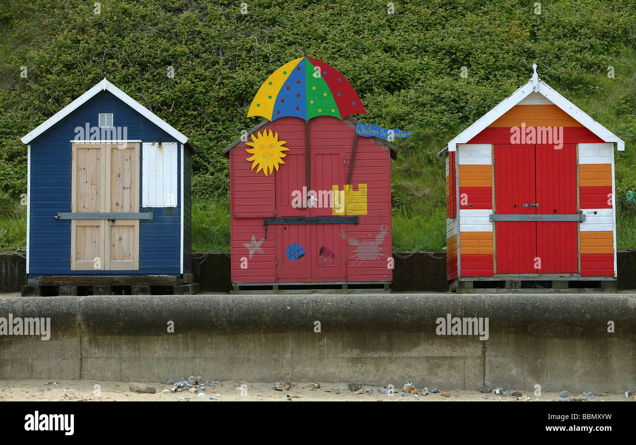 Beach Huts on Cromer Beach, Cromer, Norfolk Stock Photo Alamy