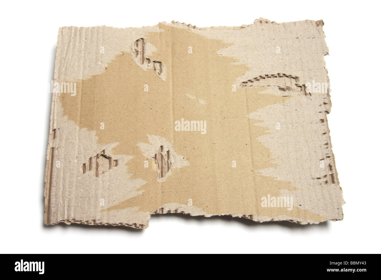 Piece of Soiled Cardboard Stock Photo Alamy