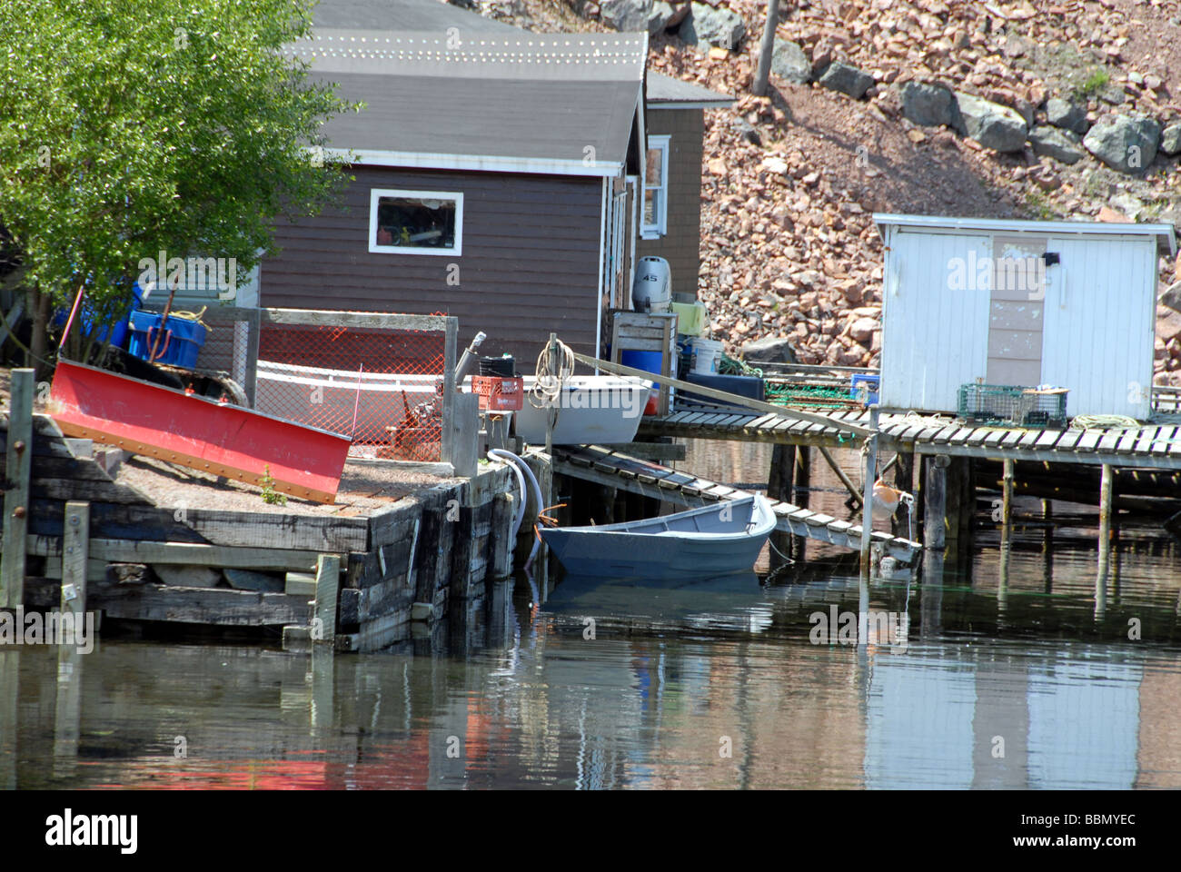 Fishing boats at English Harbour Newfoundland Canada Stock Photo Alamy