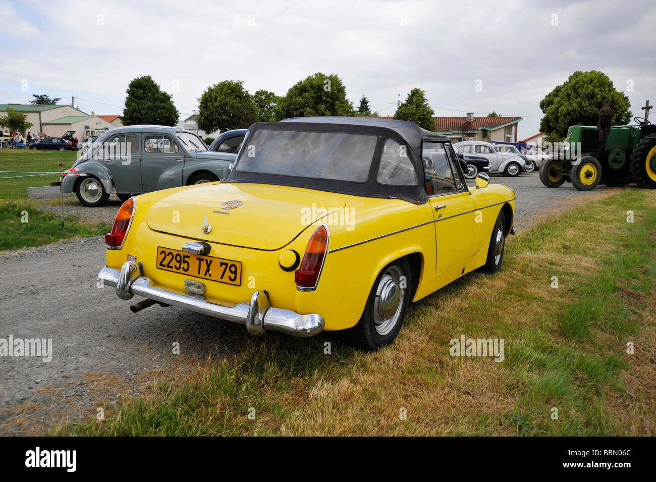 MG midget sportscar Stock Photo Alamy