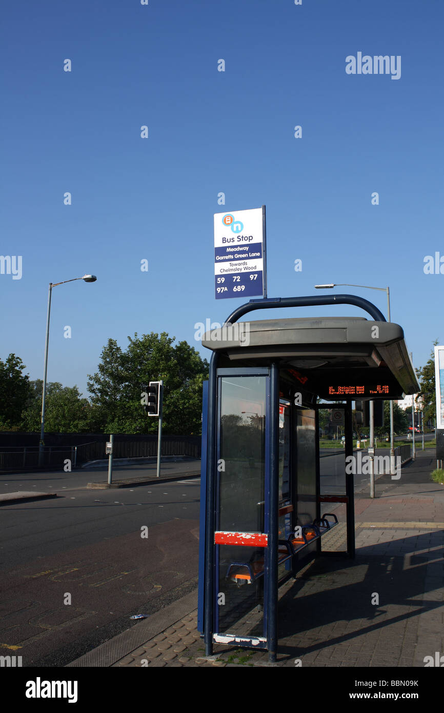Simply Bus Stop Stock Photo