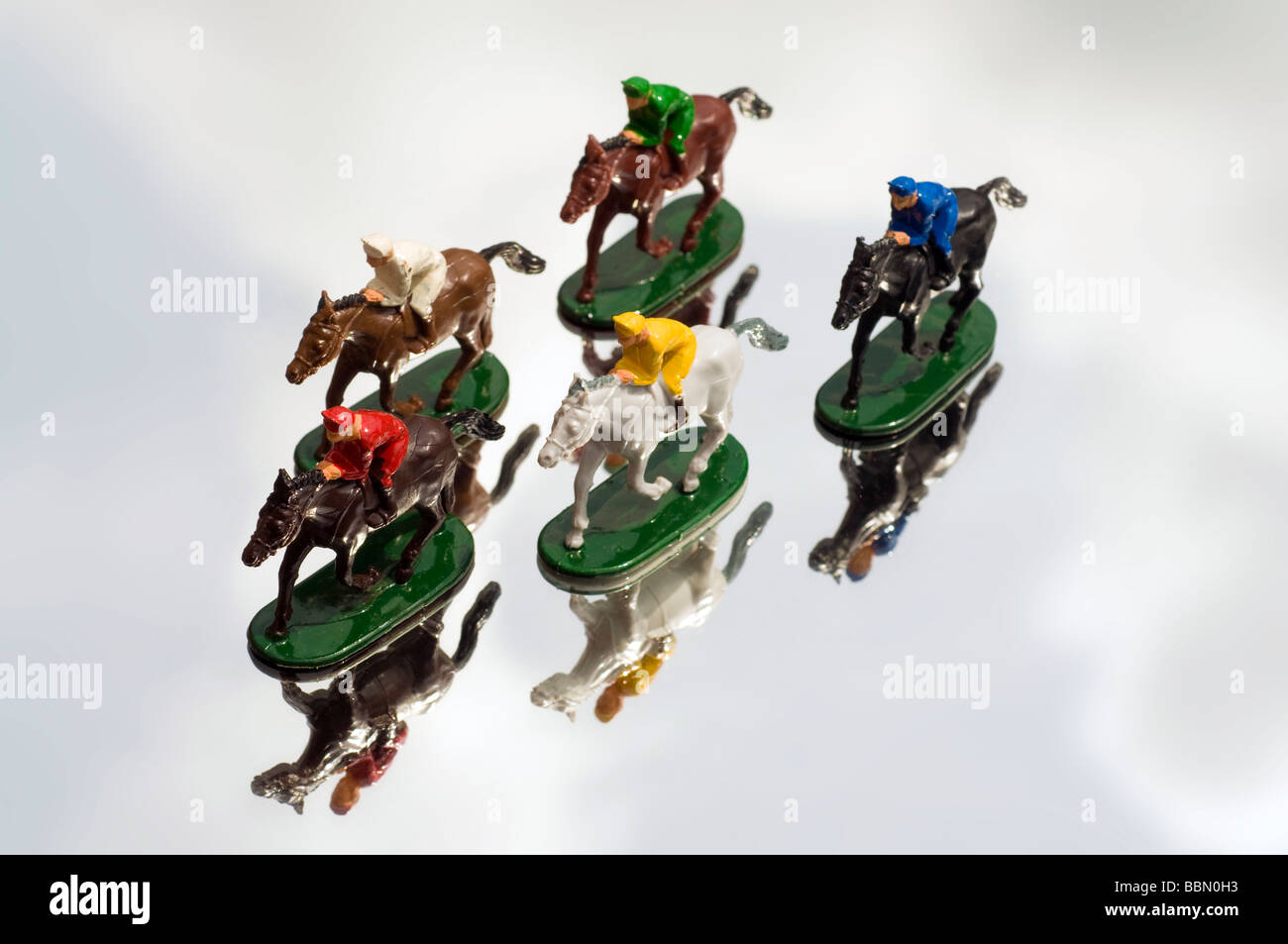 Toy Race horse Stock Photo Alamy