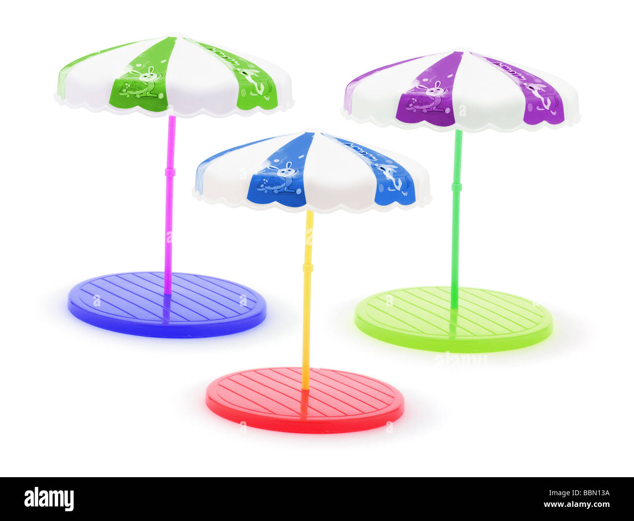 Miniature Umbrella Stands Stock Photo