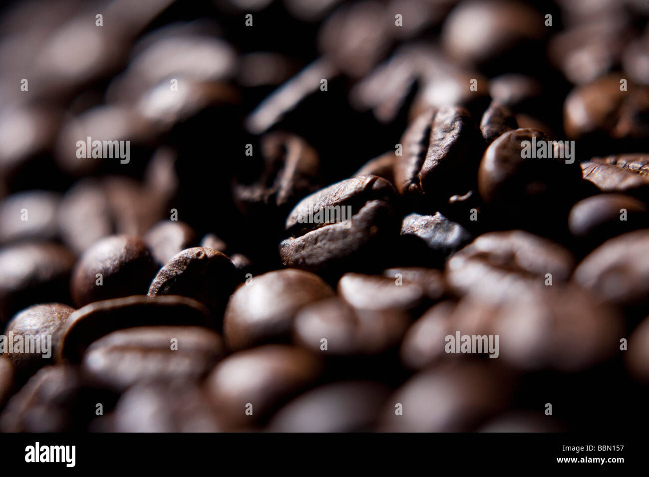 Coffee beans, full frame, closeup Stock Photo Alamy