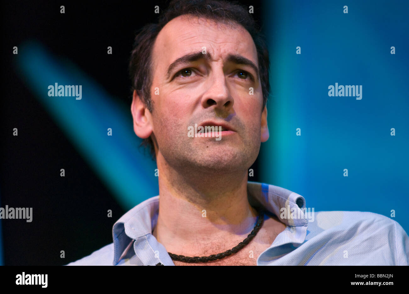 Alistair MacGowan English impressionist comedian and actor pictured at Hay Festival 2009  Stock Photo