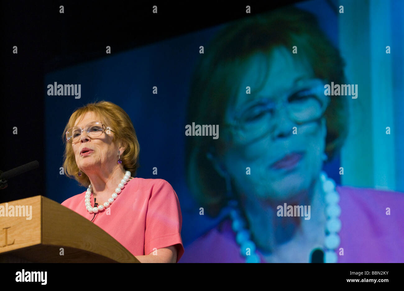 Antonia Fraser  English author and novelist pictured at Hay Festival 2009 Stock Photo