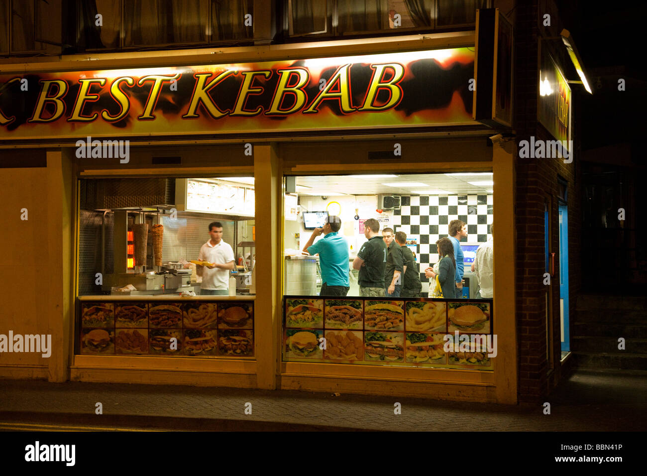 kebab shop Stock Photo
