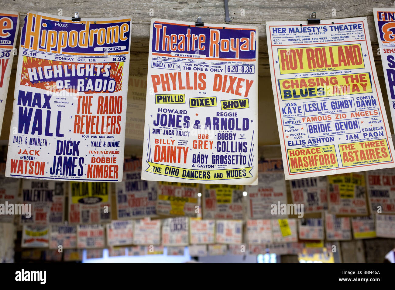 Variety / music hall posters Stock Photo Alamy