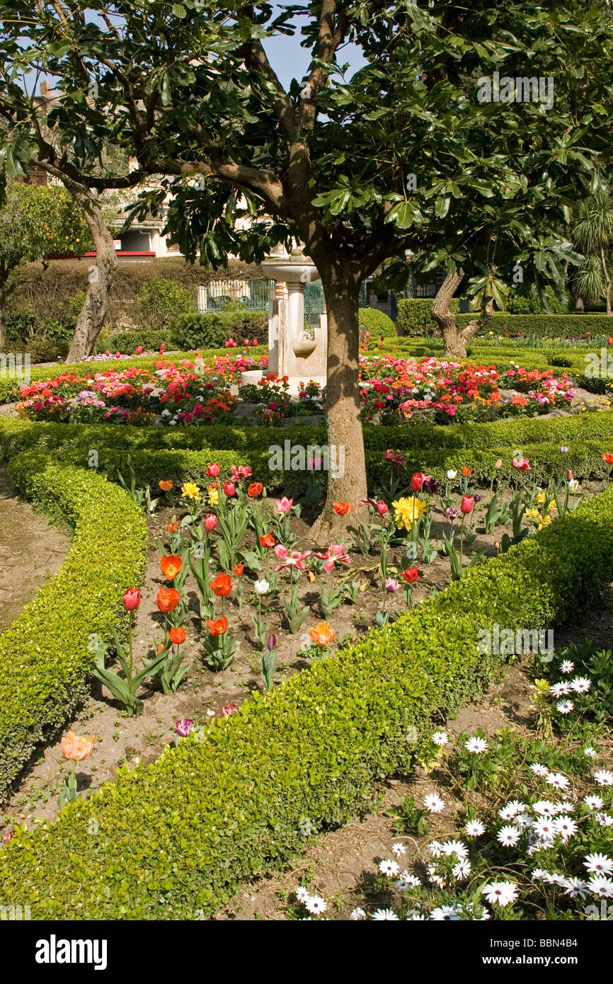 Giardino Pubblico Public Garden Taormina Sicily Italy Stock Photo