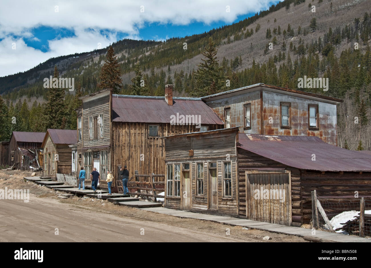 Colorado Saint Elmo ghost town Stock Photo Alamy