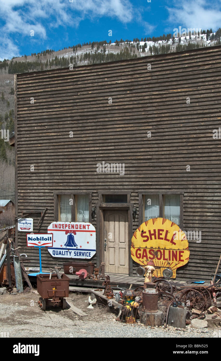 Colorado Saint Elmo ghost town antique shop Stock Photo Alamy