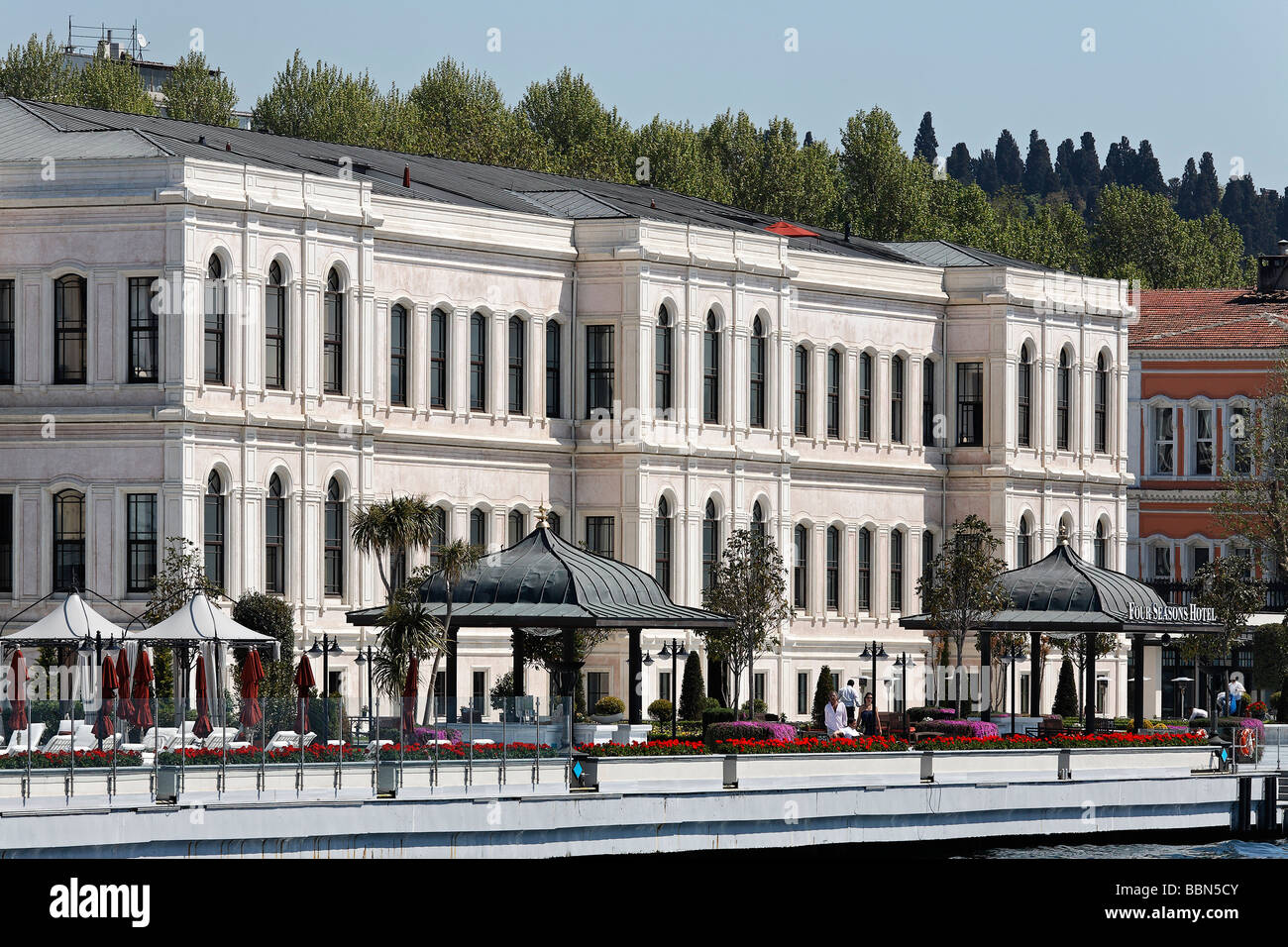 Ciragan Palace Kempinski, palace hotel in the Ottoman style, Bosphorus, Besiktas, Istanbul