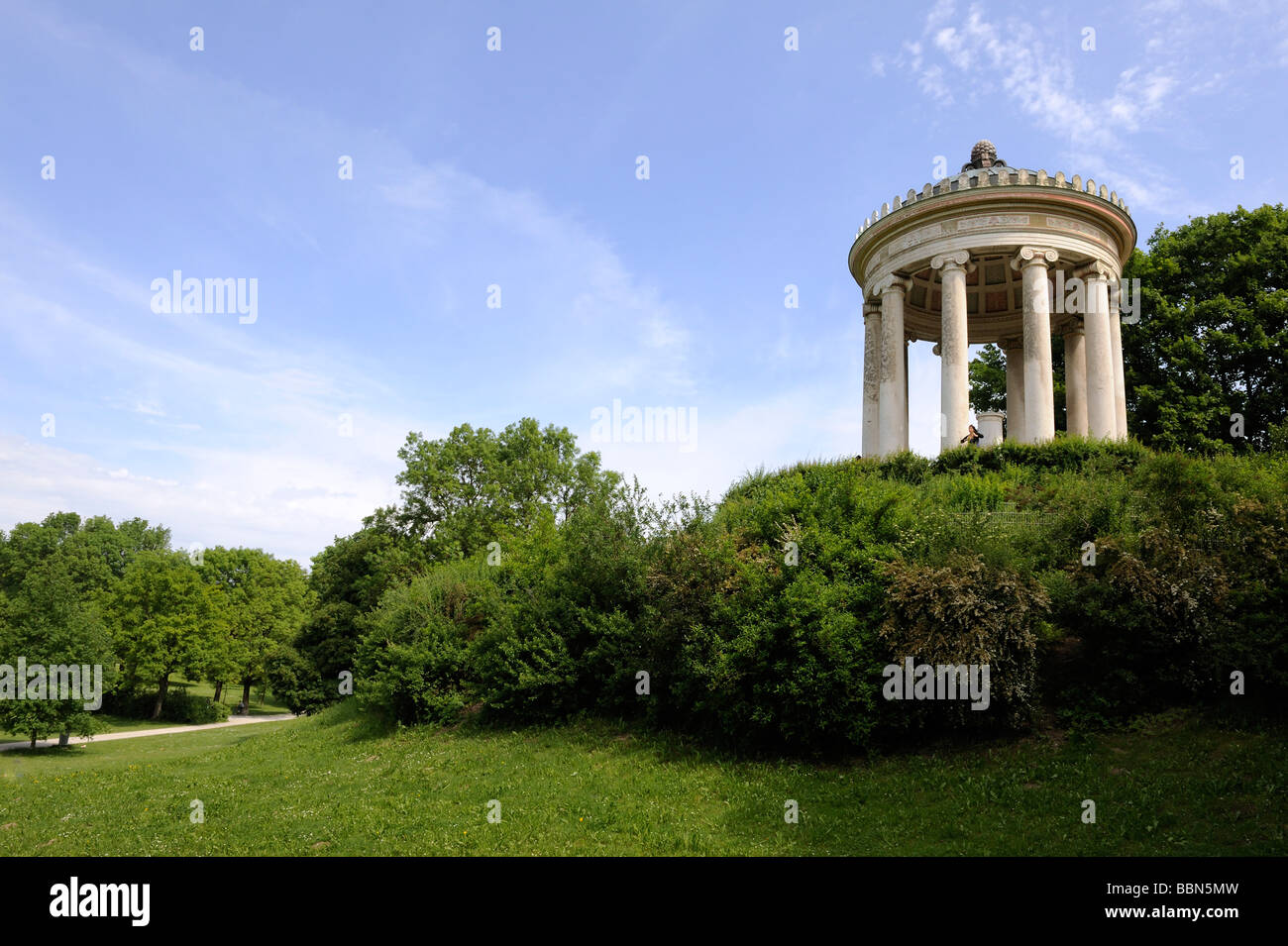 Monopteros in the English Garden in Munich, Upper Bavaria, Bavaria ...