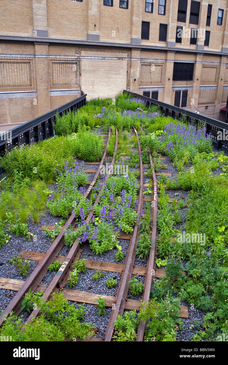 The Northern Spur Preserve at the High Line Park in New York City, USA