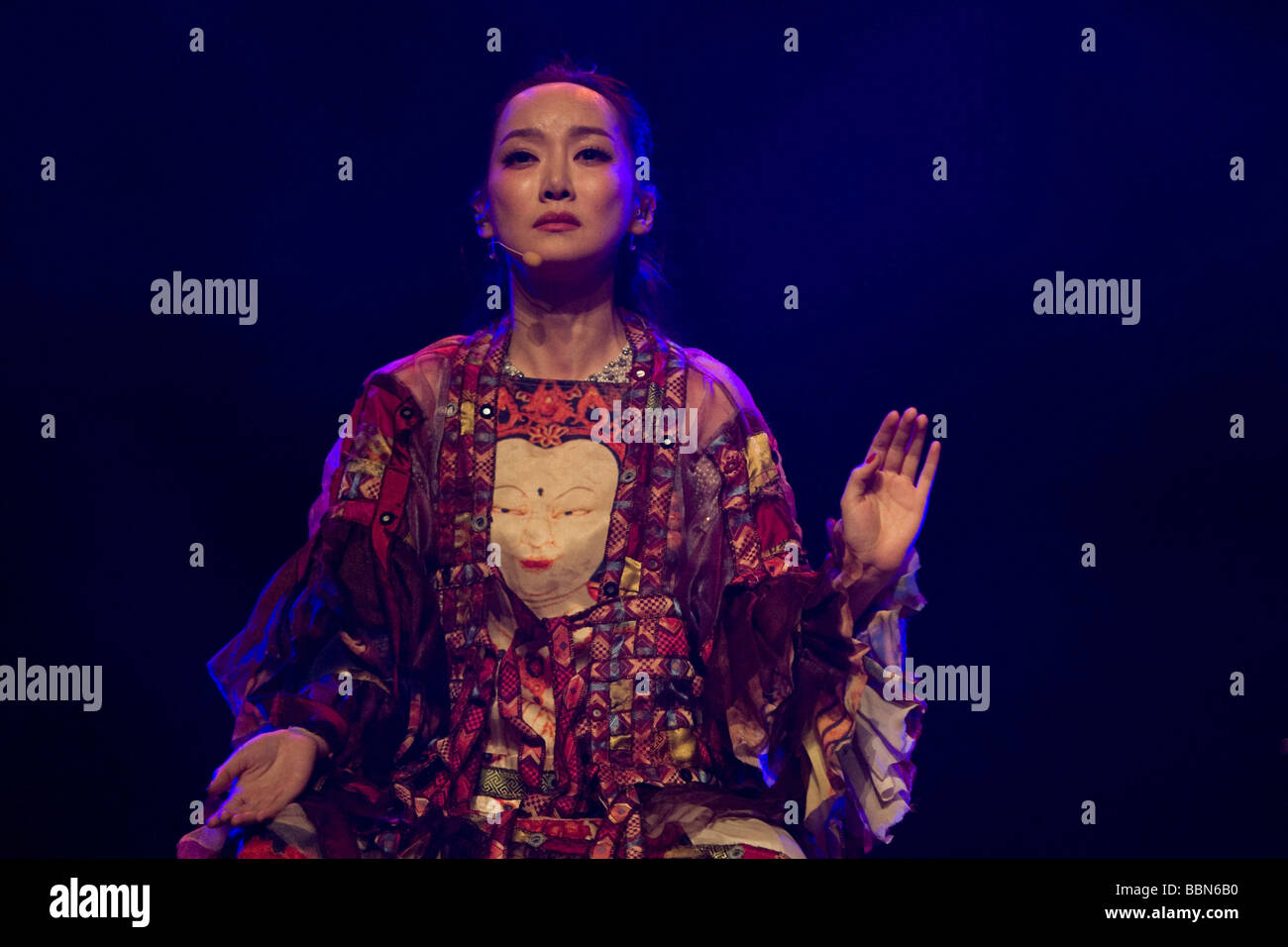 The Chinese singer Sa Dingding live at her exclusive Swiss concert in
