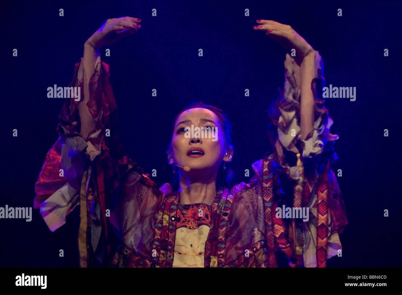 The Chinese singer Sa Dingding live at her exclusive Swiss concert in ...