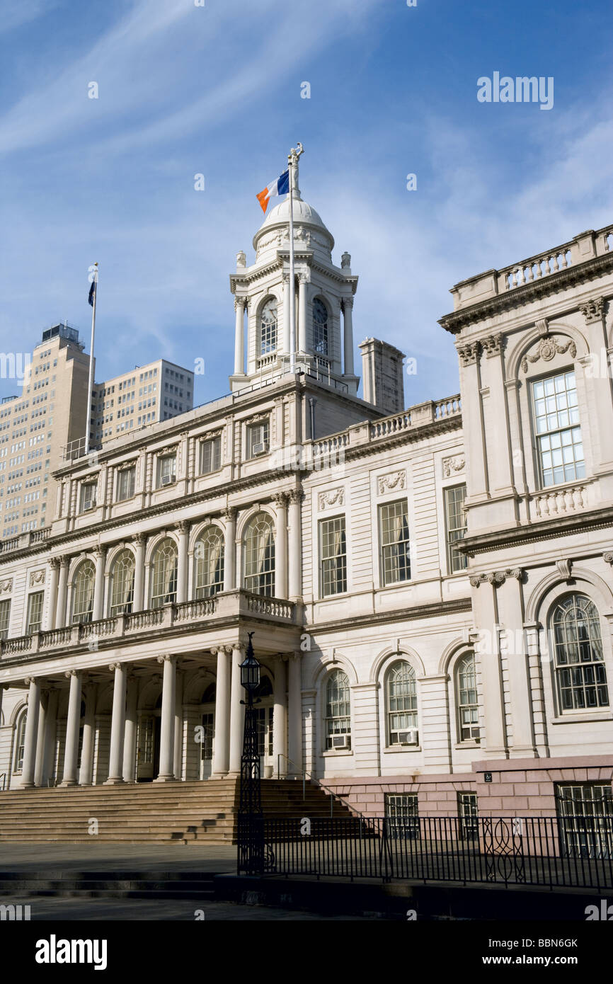 The front of New York City Hall Stock Photo Alamy