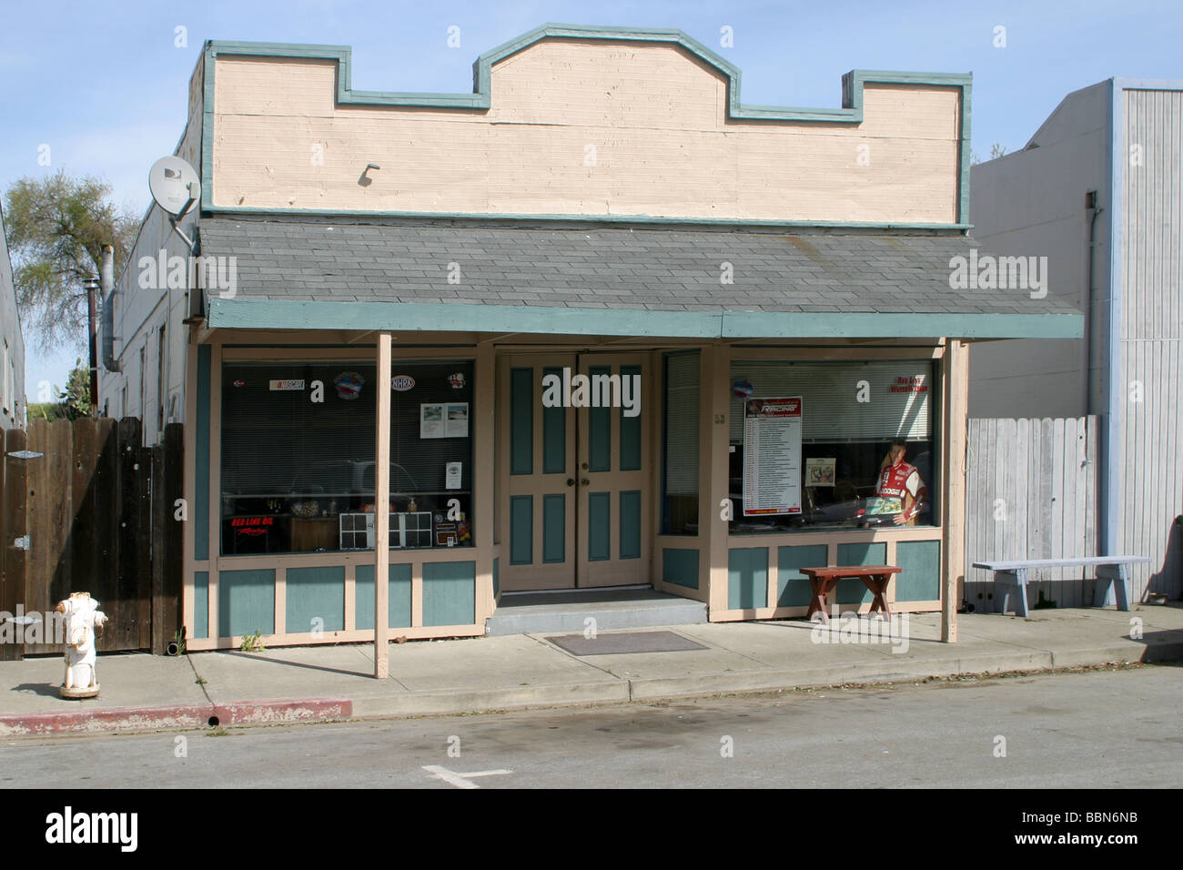 Combination commercial and residential building in historic downtown