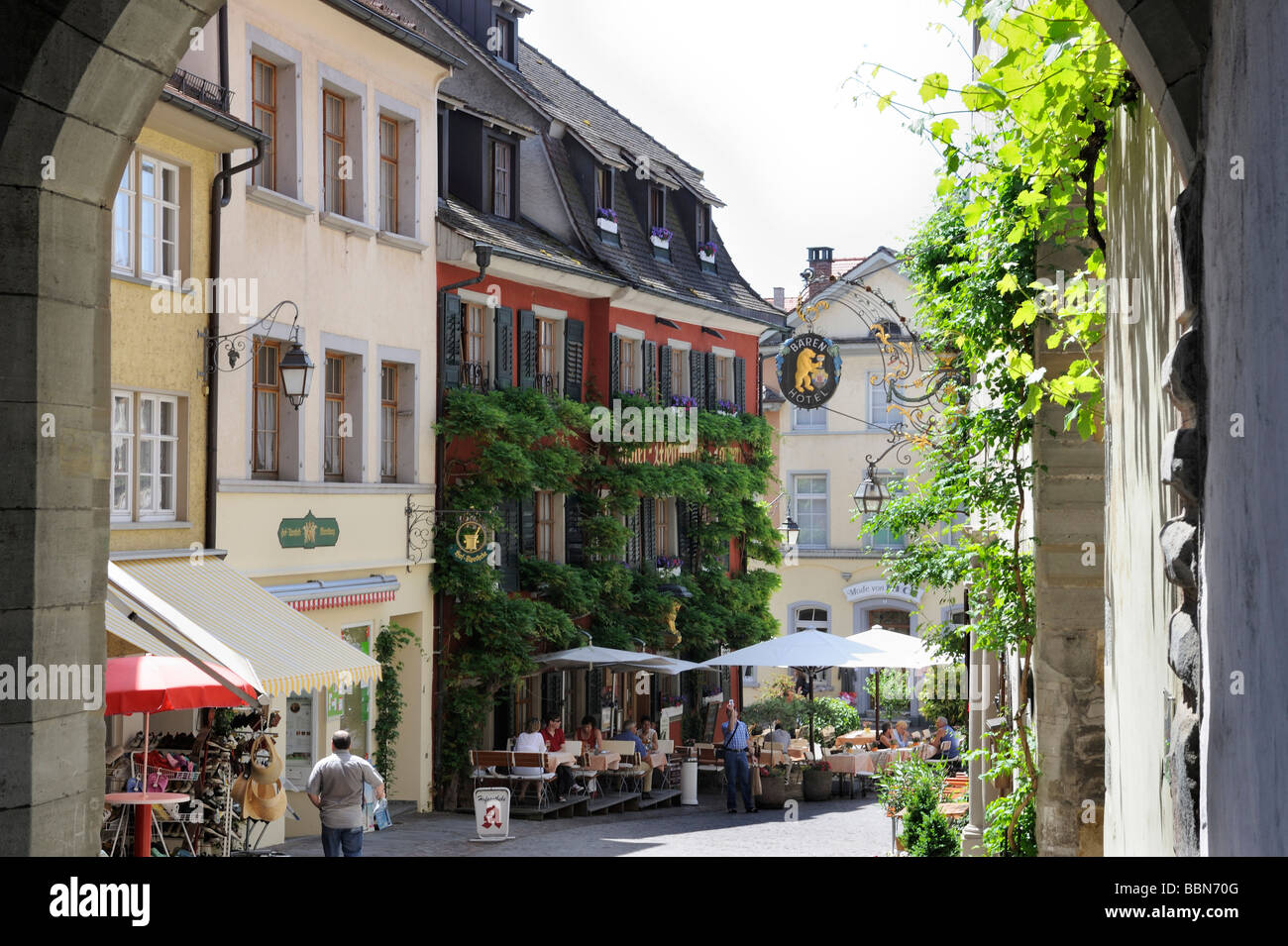 Meersburg on Lake Constance, Baden-Wuerttemberg, Germany, Europe Stock Photo