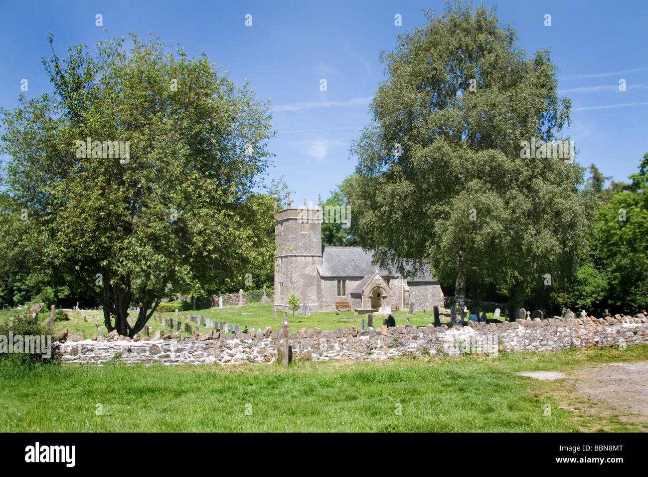 The church of St. Andrew at Old Somerset, England, UK Stock