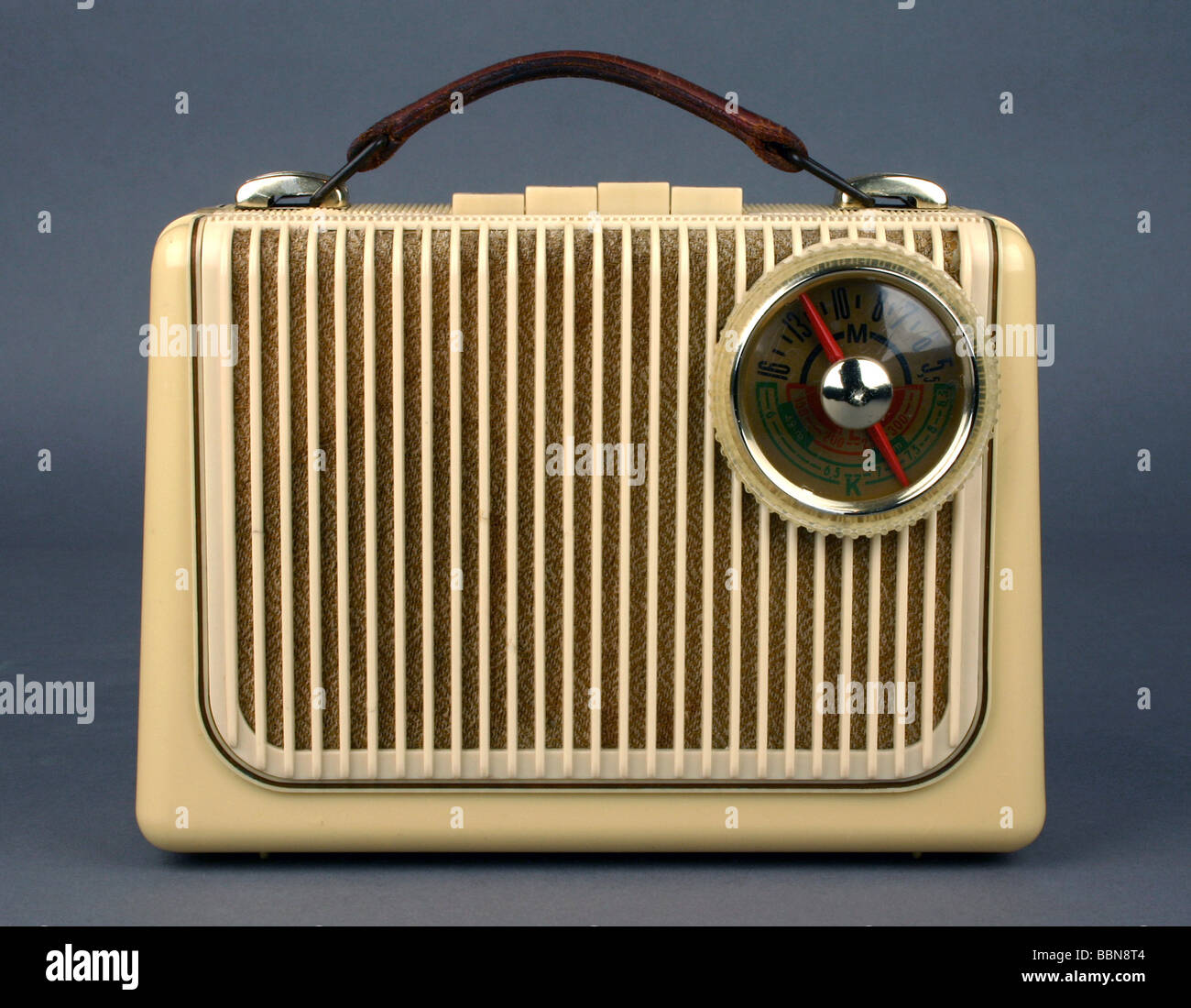 broadcast, radio, radio sets, partable radio Stern 1, made by VEB Stern-Radio  Rochlitz, GDR, 1958, historic, historical, 20th century, East-Germany, East  Germany, DDR, radio set, technic, factory design, 1950s, 50s Stock Photo -